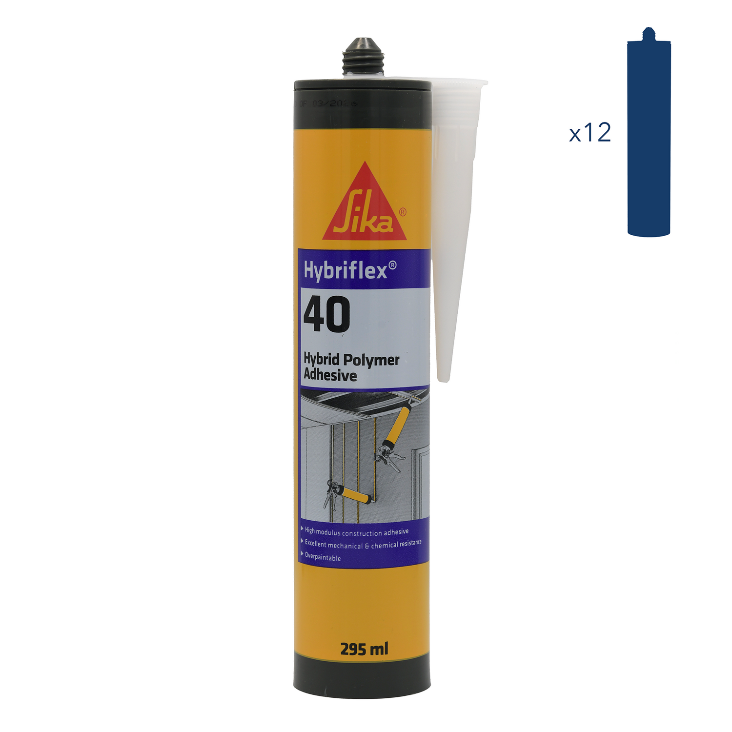 Sika Hybriflex High Grab Tecnic Adhesive/Sealant 40 Grey 290ml