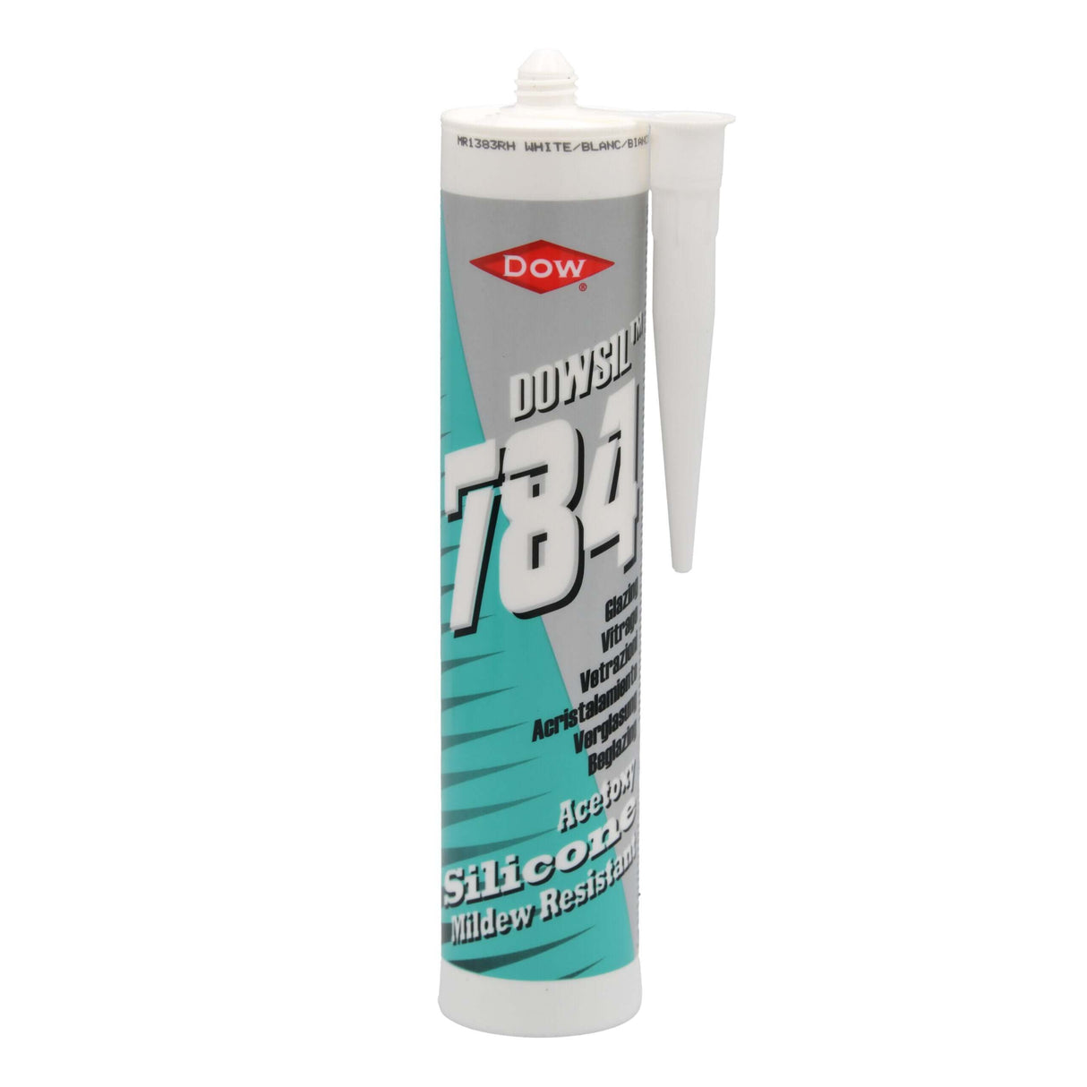 Weatherproof silicone sealant 310ml Dowsil 784 in a tube, designed for durable sealing and environmental resistance.
