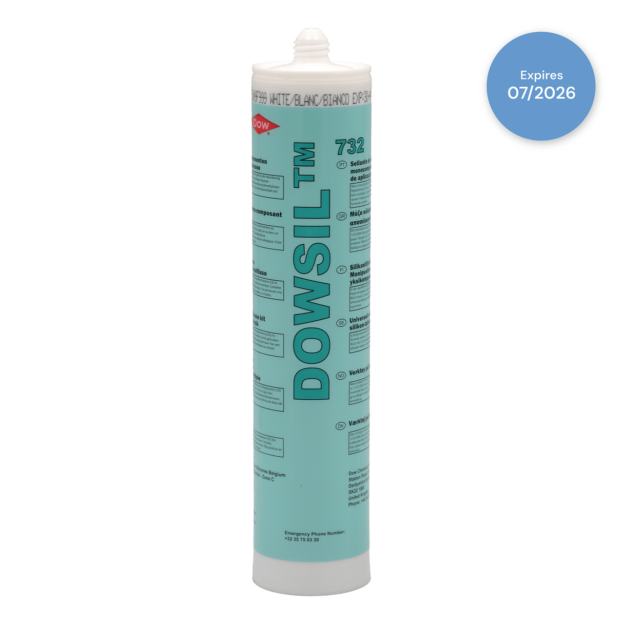 Dowsil 732 Acetoxy Cure Silicone Sealant 310ml (Clear)