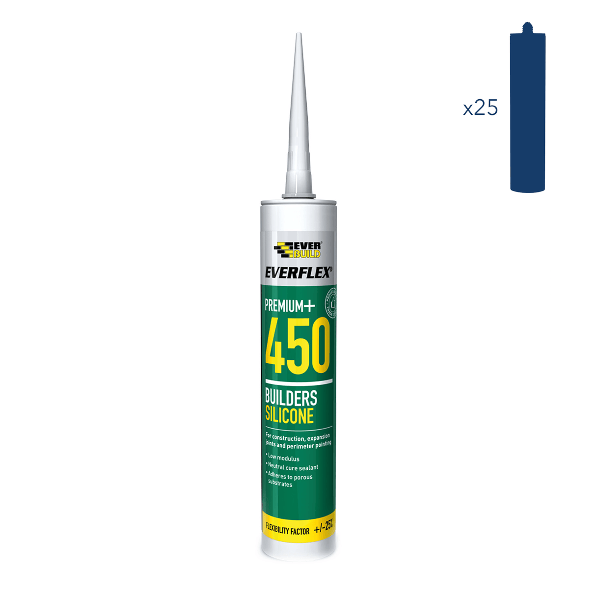 Everbuild Everflex 450 Premium Silicone 300ml Translucent