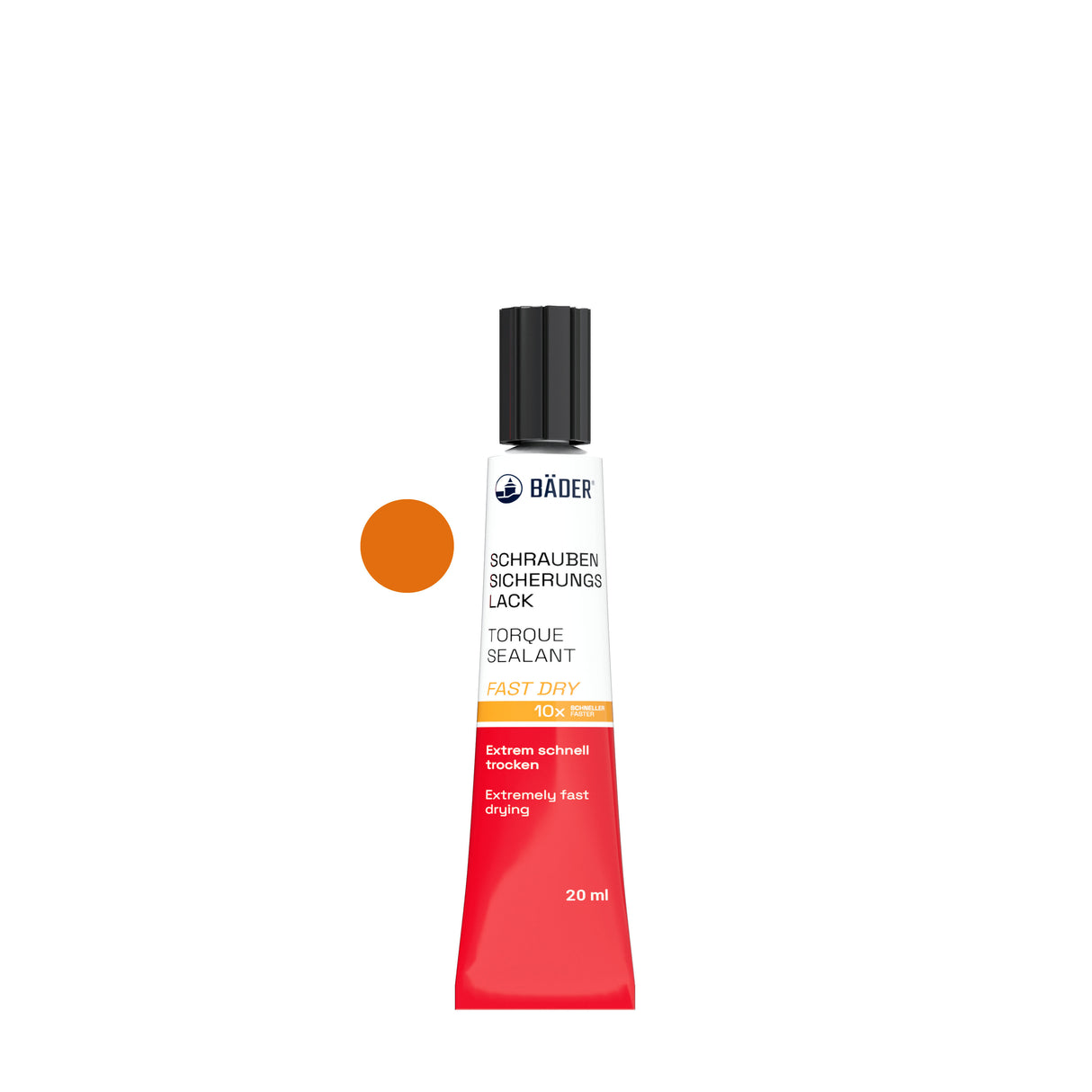 BADER Torque Sealant Fast Dry Orange Tube 20ml