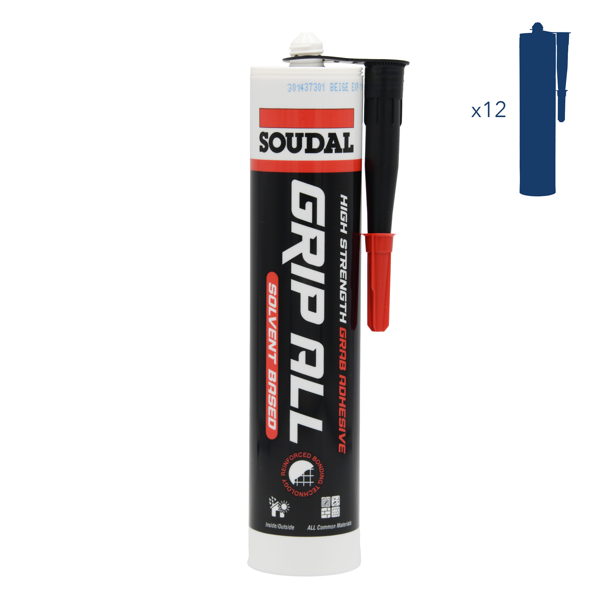 Soudal Grip All Solvent Based Adhesive 290ml