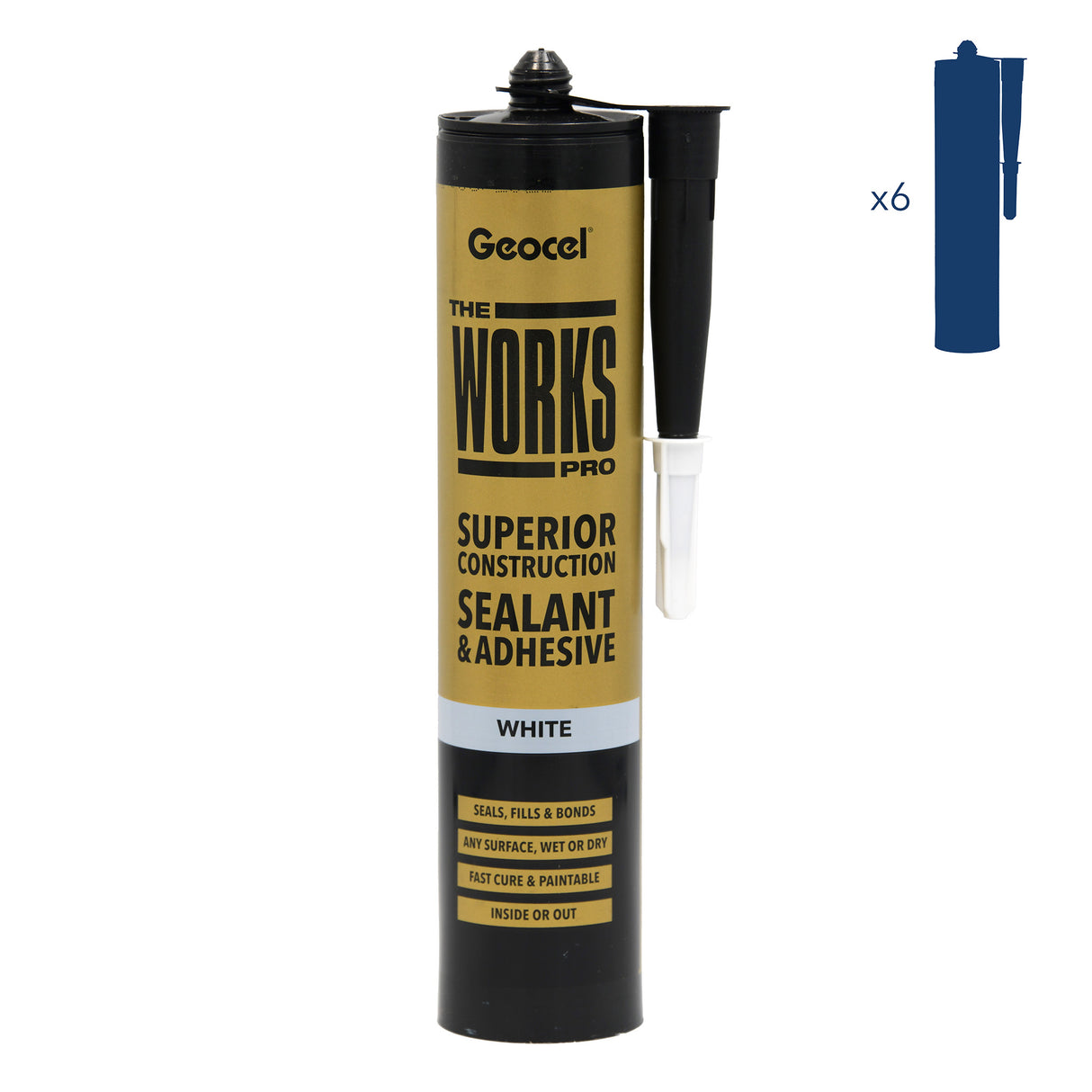 Geocel The Works Pro Sealant/Adhesive White 290ml