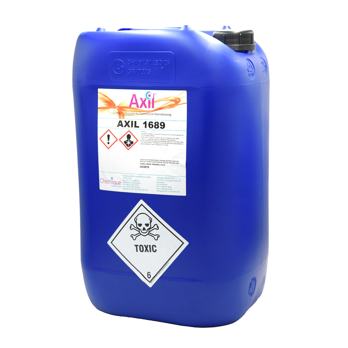 Axil 1689 Solvent Based Adhesive 25 Litre Drum