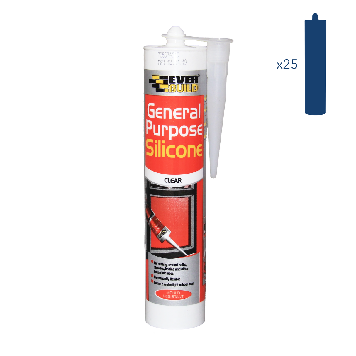 Everbuild General Purpose Silicone 280ml Clear