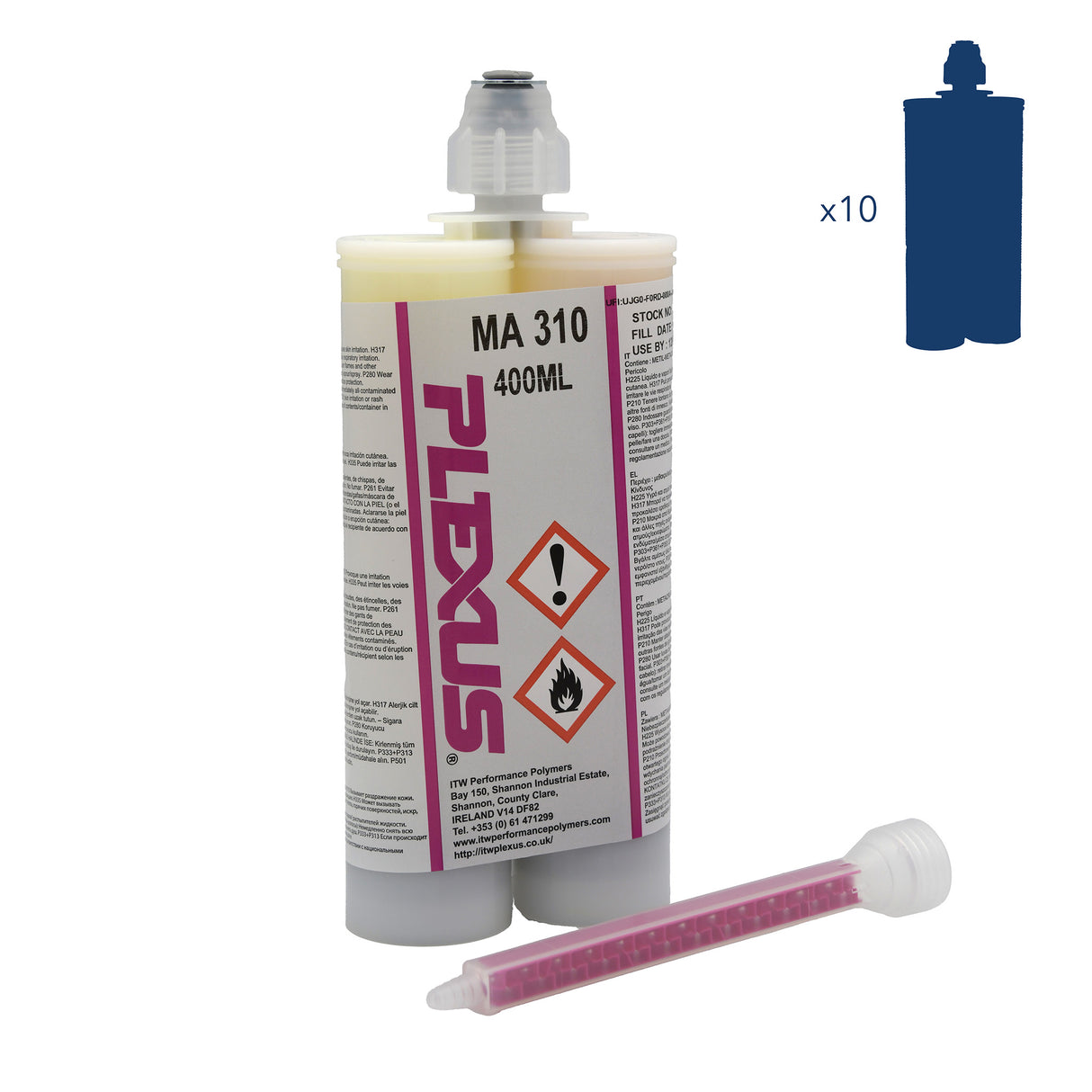 ITW Plexus MA310 Methacrylate Adhesive Cream 400ml