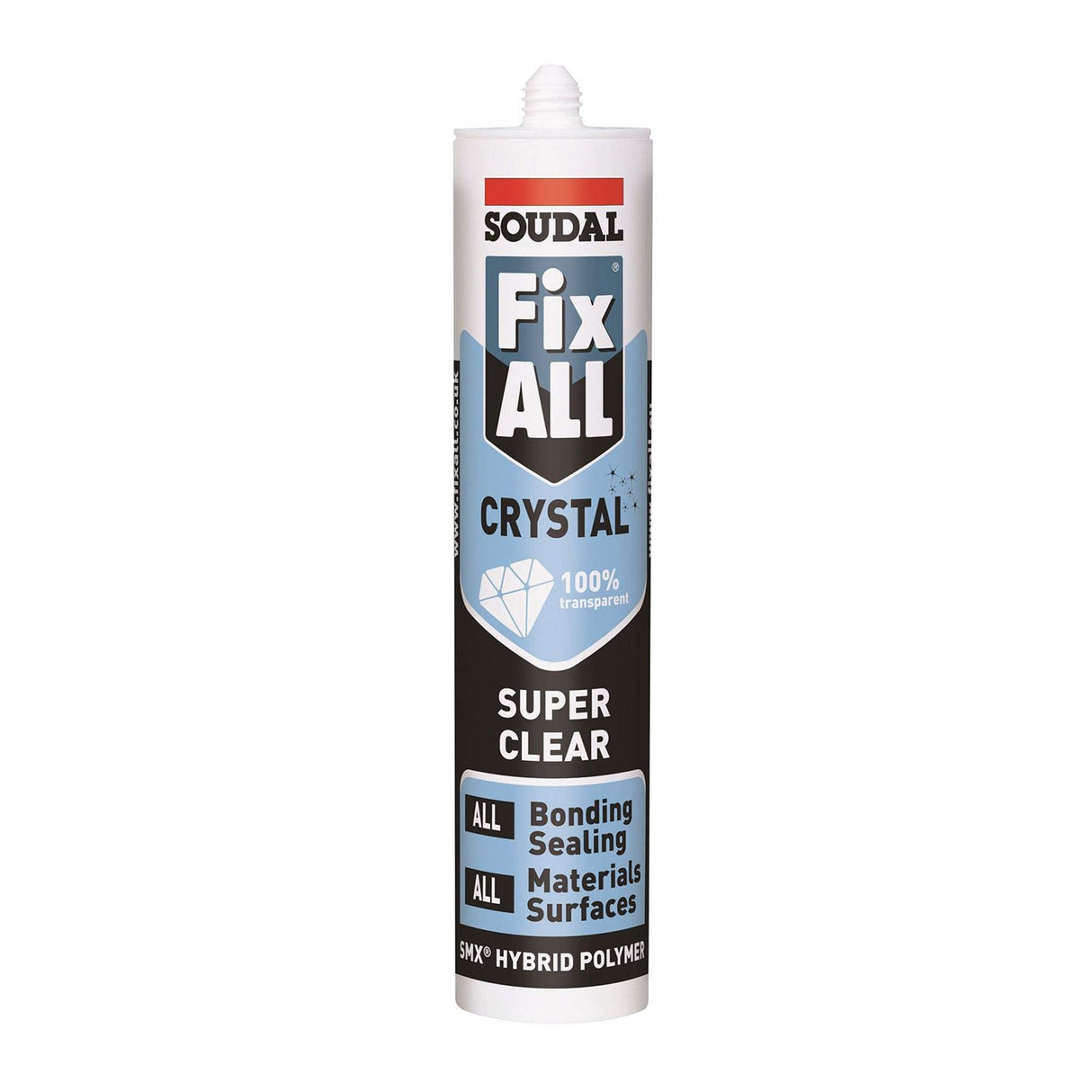 Fix All Crystal Silicone Sealant/Adhesive 290ml Cartridge