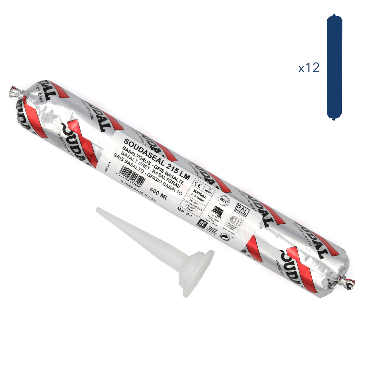 Soudaseal 215LM (Soudal Window System) Polymer Sealant Grey 600ml