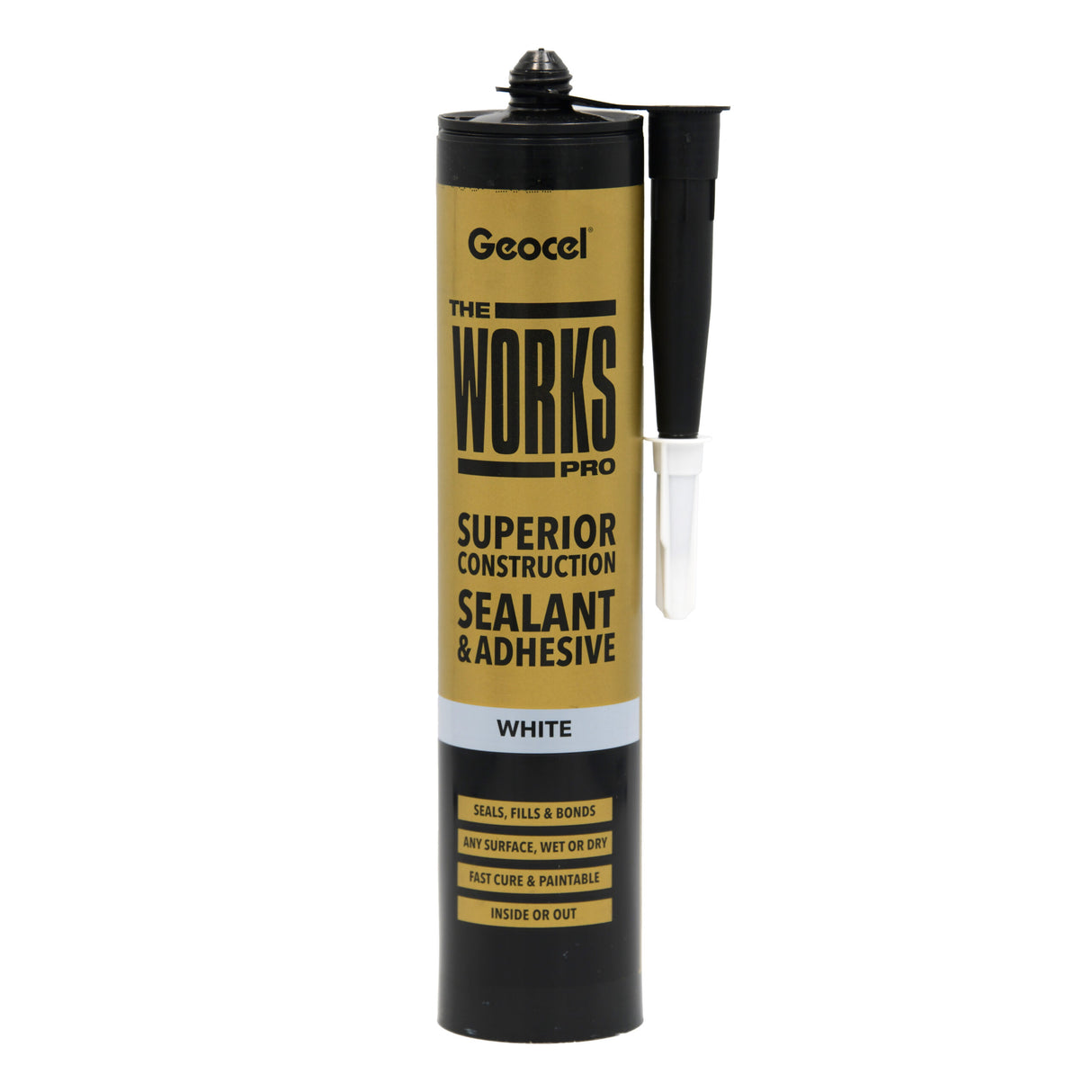 Geocel The Works Pro Sealant/Adhesive White 290ml