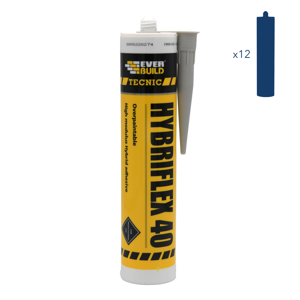 Sika Hybriflex High Grab Tecnic Adhesive/Sealant 40 Grey 290ml